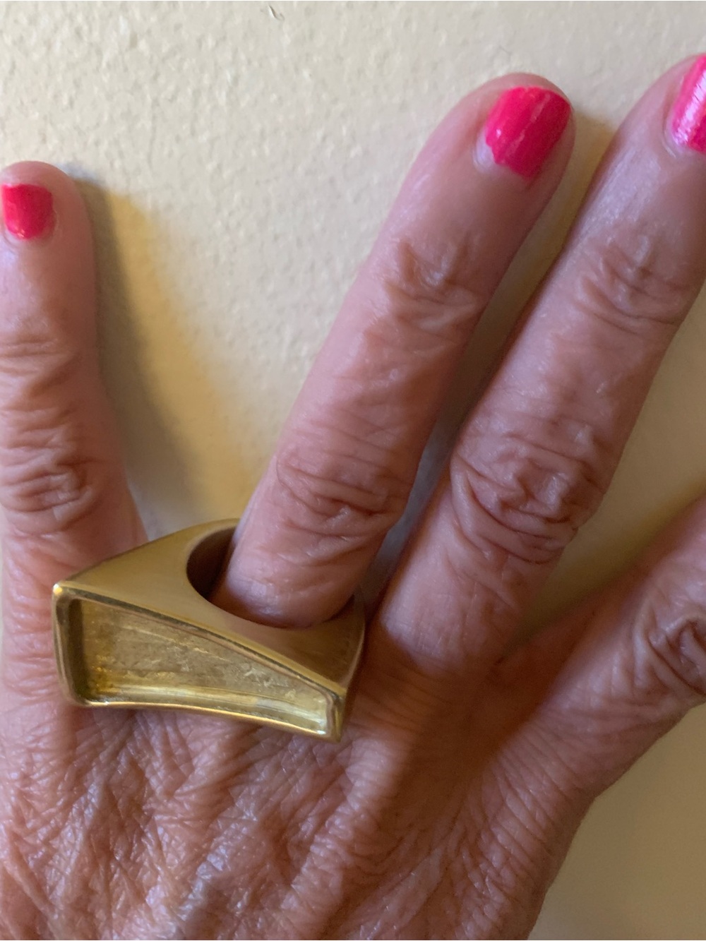 Modern Geometric Gold Statement Ring - Women Jewelry